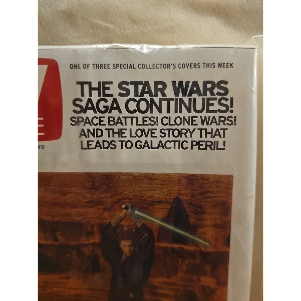 TV‎ Guide Magazine 5x7, #19 Star Wars The Dark Slide, Ep II 3-D May 11-17, 2002